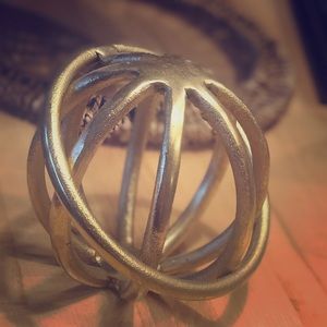 Gold West Elm Spherical Accent